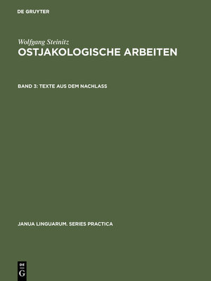 cover image of Texte aus dem Nachlass